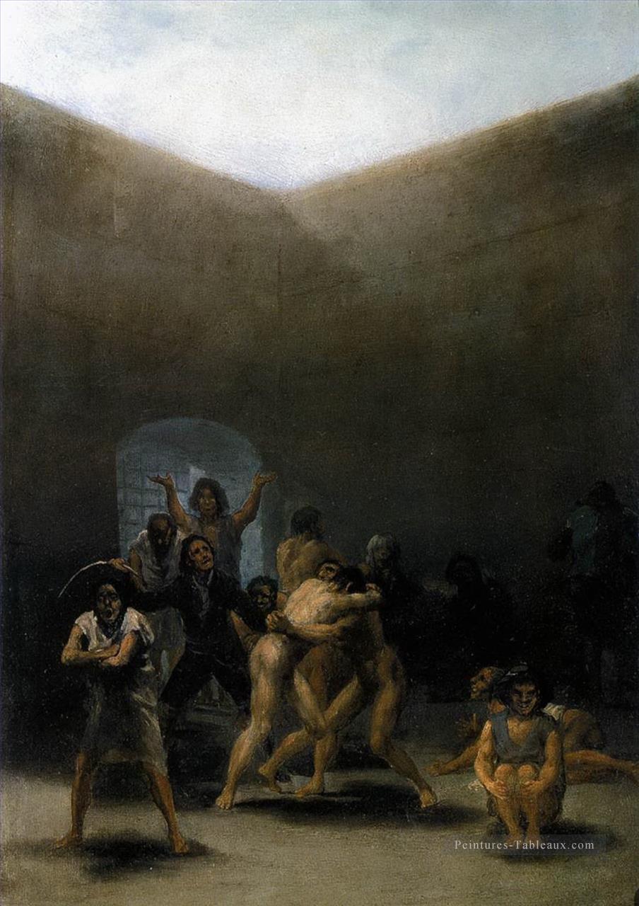 La cour d’une maison de fous Francisco de Goya Peintures à l'huile